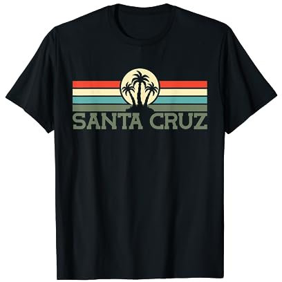 Santa Cruz CA Kalifornien - Retro 70er 80er Jahre Surfer T-Shirt