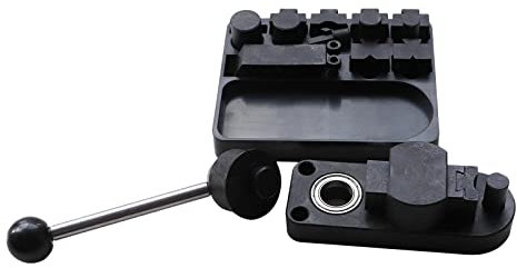 misppro Biegemaschine, Schraubstock, Ringbiegewerkzeug, Schmuckherstellung, Ohrring-Ringbiegemaschine für 12 mm, 14 mm, 16 mm, 20 mm und 22 mm