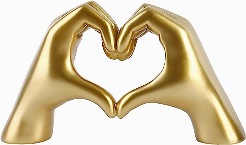 Kityemo Statua delle Dita dell'Amore - Scultura di Coppia in Resina per Arredamento Casa, Decorazione Romantica, Regalo di Matrimonio