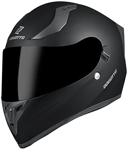Bogotto H128 Solid Helm, Schwarz, Größe M, ECE 22.06 | Beschlaghemmend