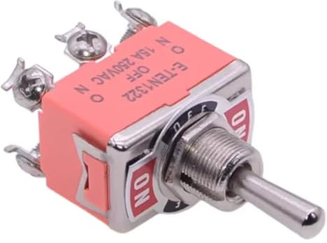 1 pièces E-TEN1322 6 broches ON-OFF-ON interrupteur à bascule Miniature 15A 250V