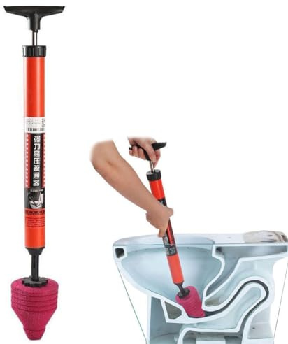 High Pressure Toilet Unblock a Shot,Toilet Plunger,Drain Clog Remover,Upgraded Toilet Plunger Kit High Pressure Air Drain Clog Remover Plumbing Tool for Sink Bathroom Kitchen Bathtub Clogged Pipe