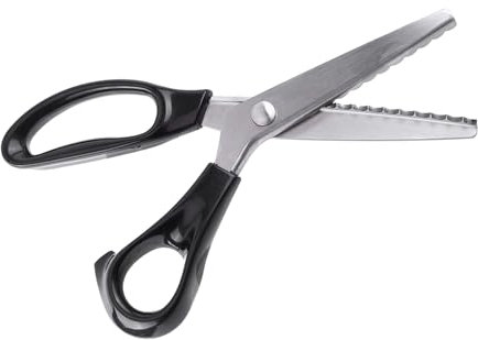 Dreieckige Kanten-Zackenschere, Zick-Zack-Schere, Schere, Bastelschere, Zum Beschneiden von Stoffen, Dekoration, Papierschneiden (7mm)