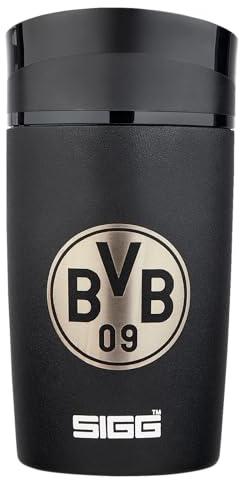 Borussia Dortmund BVB SIGG Kaffeebecher to go 0,27l - Schwarzgelber Fanartikel, Schwarz