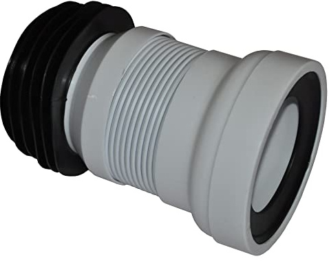 ODSUPPLIES - Short Flexible Toilet Pan Connector | Short Flexi pan Connector/Flexi pan Connector/Flexible pan Connector