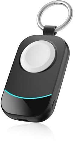 2500mAh Portable Charger for Apple Watch - Magnetic Fast Charging for Apple Watch Charger - Compact iWatch Accessories with Keychain for RV, Camping, Car & Travel Essential