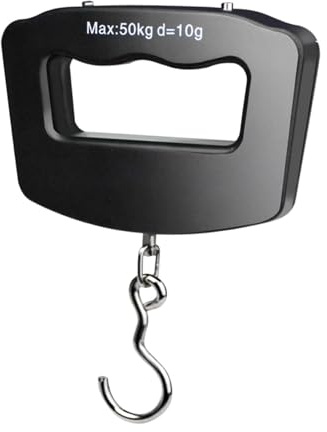 Bagagevåg Travel Digital, Bagagevåg med krok | 110lb/50kg resevåg Bakgrundsbelyst LCD-skärm Digital fiskvåg,Resetillbehör Lätt smart våg handhållen för fiskeresor