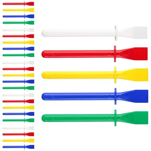 30 Pcs Glue Spreader Glue Applicator 11cm Bright Coloured Plastic PP Glue Spreader Spatula Sticks Art and Craft for Kids Glue Spreaders for PP Glue Glue Spreaders Kids Glue Spatula Kids Kid Craft
