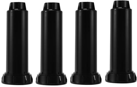 Lnfxkvva 4 aspersores de plástico ajustables de 1/2 pulgada para riego de césped de 25 a 360 grados