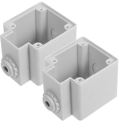 Angoily 2pcs Timer Protection Box Outdoor Electrical Box Power Socket Extension Outdoor Cord Protector for Garden