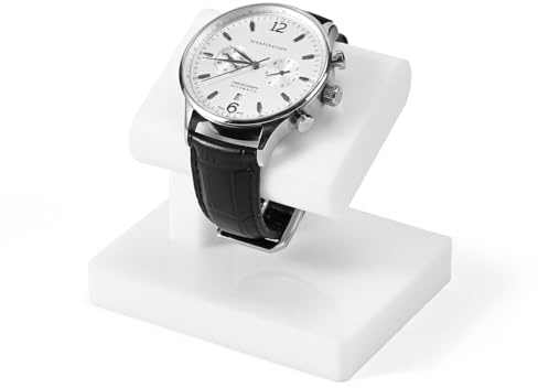 Oirlv Acryl Einfacher Uhrenständer,Uhrenhalter Uhrenaufbewahrung,Schmuckständer für Uhr Armband Halskette,Abnehmbare Version(Weiß) | Schmuckständer für Armbänder, Halsketten, abnehmbare Version (weiß)