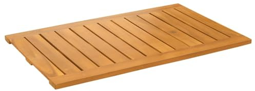 vidaXL Badematte Braun 80 x 50 cm Massivholz Akazie