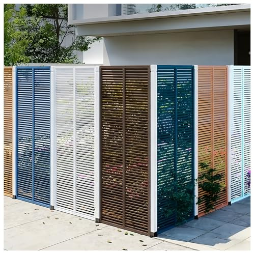 Valla De Privacidad De Lamas Madera — Biombo Decorativo Para Jardín, Separador Ambientes Independiente Patio, Balcón, Jardín Trasero Y Porche — Panel Valla Decorativo(marrón,60x150cm/23.6x59)