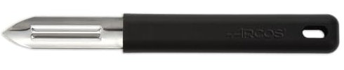 Arcos Pelador de Patatas y Verduras - Acero Inoxidable 60 mm, Mango Ergonómico Negro - Herramienta de Cocina Profesional para Pelar Rápido y Seguro