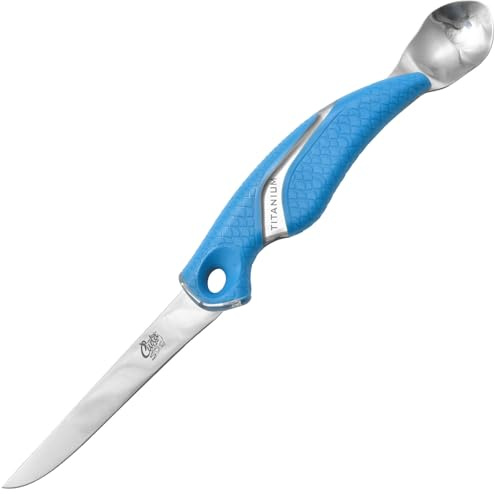 Cuda Filetiermesser, 13 cm, integrierter Rogenlöffel, 18094 | Integrierter Rogenlöffel