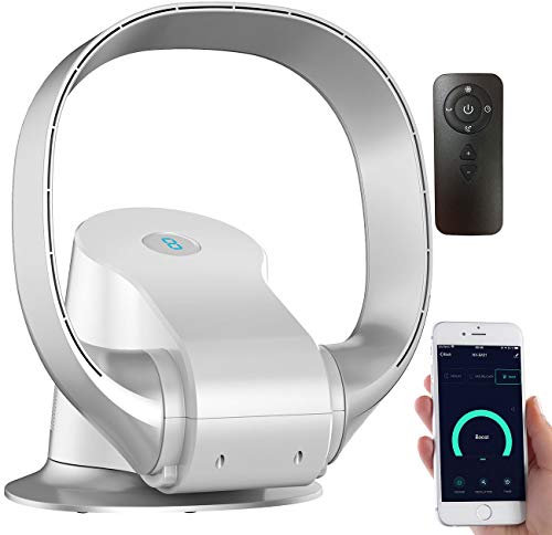 Sichler Haushaltsgeräte Rotorloser 360°-Ventilator, WLAN, App, superleise, 26 Watt