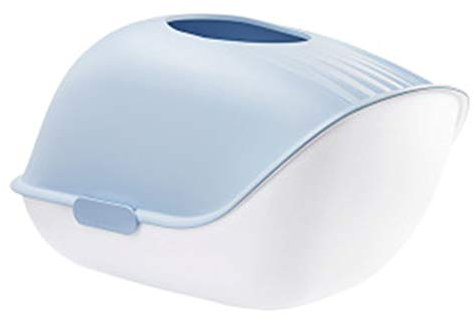 QIAOH Selbstreinigende Katzentoilette mit Deckel, Hop In mit Einstieg Von Oben Katzenklo, Einfach Zu Säubern Litter Box Furniture