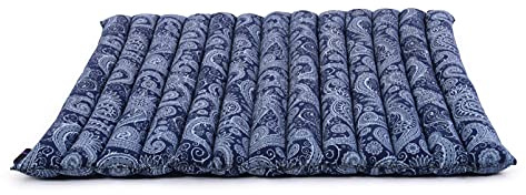 Leewadee Zabuton Esterilla Meditación 70 x 70 cm - Kapok Cojín Suelo Yoga Zen Seiza