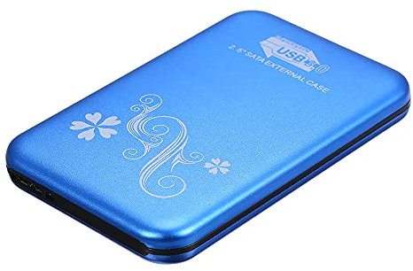 TWDYC Hard disk esterno HDD da 2 tb / 500 gb / 120 gb / 80 gb, USB 3.0 portatile di backup disco rigido, adatto per PC desktop, Ps4, laptop, Xbox, Smart TV (60 GB, blu)