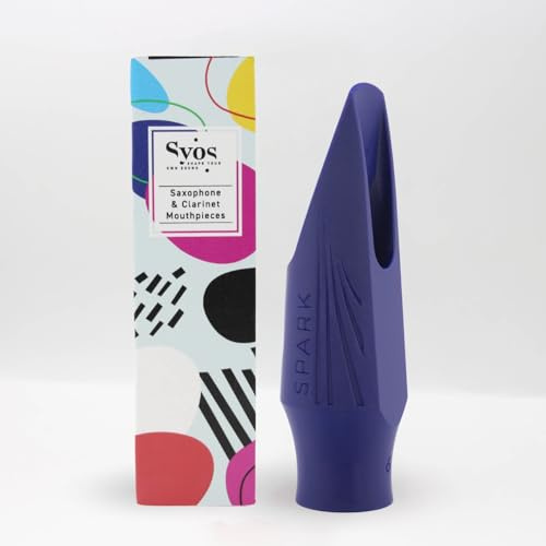 SYOS Alto Saxophone Mouthpiece Spark Tip 7 Bright Tone Funk & Rock