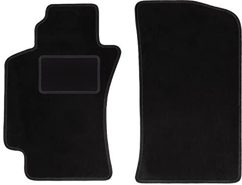 Wielganizator Automatte – Passend für Toyota Avensis I T22 Limousine, Kombi, Liftback, Fließheck 1997-2003 – Velours – Autozubehör - Auto Fußmatten – Fußmatte Auto – 2-teilig - schwarz