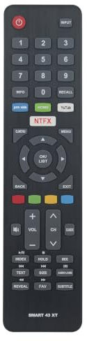 Ersätt Fjärrkontroll som passar för Dyon Movie-Smart-32-XT Smart-32-XT | D800168 Smart-43-XT D800169