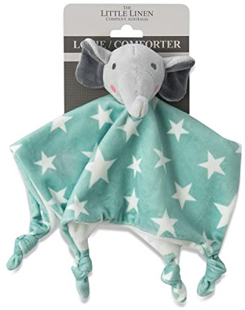 The Little Linen Company Lovie/Schmusetuch – Elefant Stern
