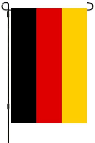 Deutsche Flagge, kleine Mini-Gartenflaggen, 30,5 x 45,7 cm, doppelseitig, wetterbeständig, für Outdoor-Dekoration (Deutschland)