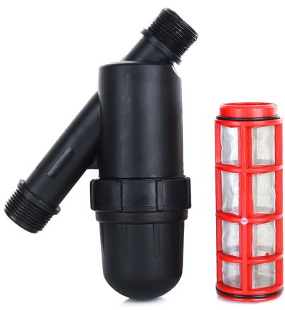 Filtro per Irrigazione 3/4 di Pollice, Filtro Sostituzione per Acqua di Irrigazione a Goccia 120 Maglie Filtro a Rete con Filtri in Acciaio Inox per Giardini Serre e Agricoltura