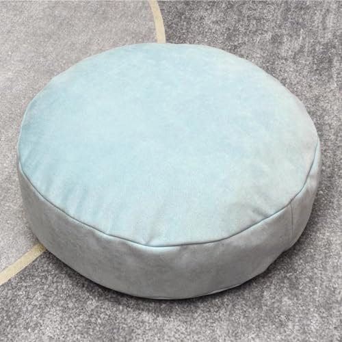 RUTERMY Solid Color Komfort EPP Partikel Bodenkissen Verdicken Abnehmbare Bodenkissen Premium Kunstleder Meditationskissen für Balkon Dekoration
