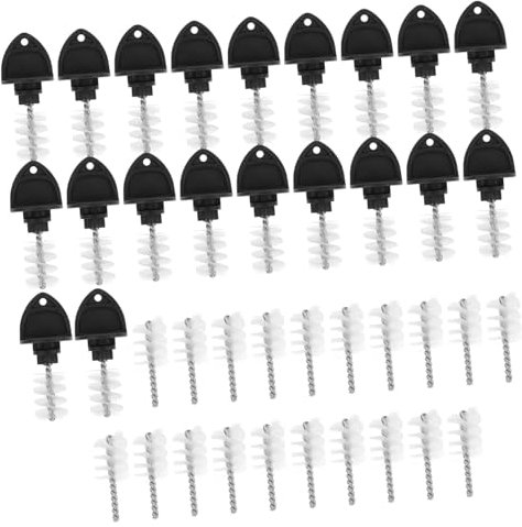 Gatuida Beer Tap Cleaning Brush and Reusable Beer Faucet Tap Plug Brush 20pcs Stainless Steel Homebrew Bar Accessory for