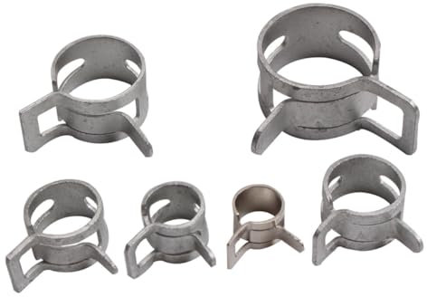 Gadpiparty Pinces à Ressort en Métal, Colliers de Serrage pour Tuyaux Air et Eau, 160 Pièces, Compactes, Faciles à Utiliser Ranger