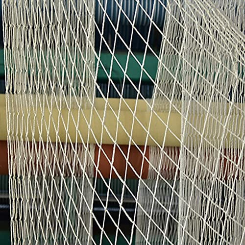 Heavy Duty Child Climbing Safety Net Protective Net for Playground Railing Swing Rope Netting Hammock Fence Decoration White Color 10cm Mesh Size 1x1m (3x3ft)