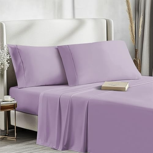 MANEMI - Juego de Sábanas de 4 Piezas 135x200 - Poliéster Microfibra Cepillada - Sábana Bajera Ajustable con 30 cm de Profundidad- Encimera - Dos Funda de Almohada de 50x75cm - Cama 135