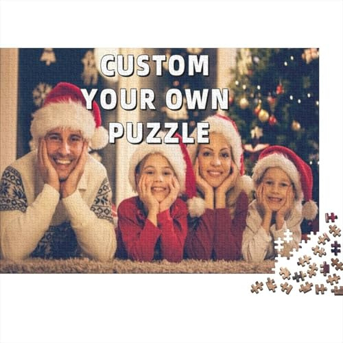 Personalisierte Holzpuzzle mit Eigenem Foto - 300/500/1000 Teile, Fotopuzzle - Benutzerdefiniertes Geschenk mit Box, Hochwertige und Anspruchsvolle Puzzles für Erwachsene 1000ps