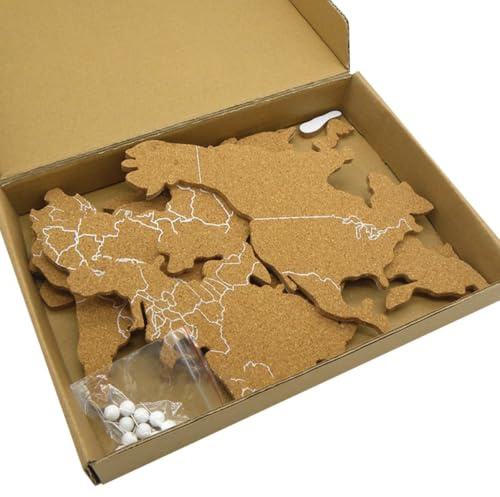 LAPYAPPE Korktafel Weltkarte Zum Aufhängen Korktafelstreifen Kreative Pinnwand Für Wände Nachrichtentafel Aus Hochwertigem Material