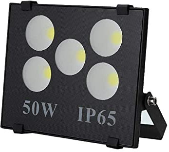 Super Bright 50W LED Floodlight - Waterproof Outdoor Spotlight for Construction Sites, IP66/65 Explosion-Proof Rechargeable Work Light, Ideal for Stadiums & Heavy-Duty Use
