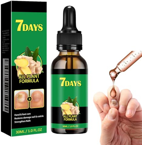 7 Tage Nagelpflege-Serum, Nagelstärker für beschädigte Nägel, Nagelhärter für schwache Nägel,Ingwer-Nagelbehandlung für Zehennägel,Mehrzweck-Nagelreparatur für Ihren Nägeln einen natürlichen Glanz (1)