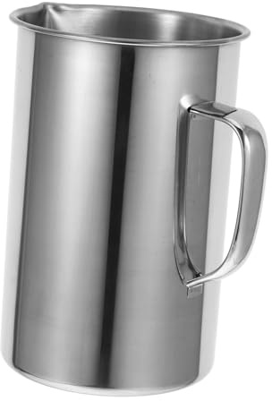 Holibanna Vaso Medidor Acero Inoxidable con Precisa y Vertedor para Repostería y Café