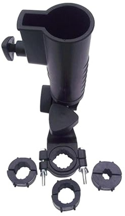F Fityle Golf Push Cart Umbrella Holder Replacement Base Holder,Portable Universal Lightweight Trolley Attachment Adjustable Angle
