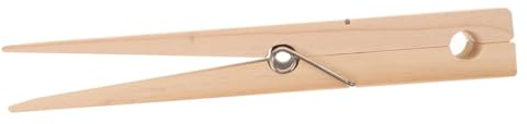 Toyvian Wooden Giant Clothespins Jumbo Clip Bathroom Towel Rack for Hanging Clothes Heavy Duty Outdoor Clothes Pins Holder for Laundry for Beach Towels