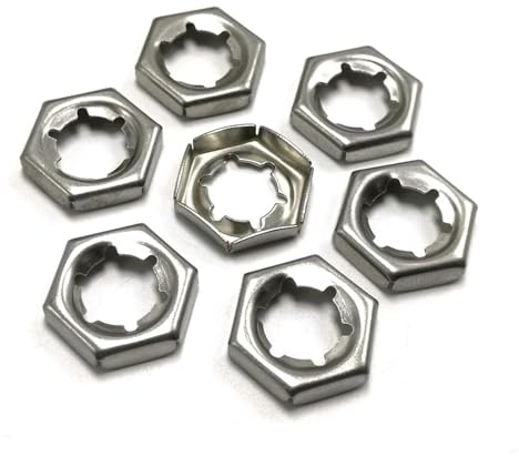 Zkensh-Bolts M6 M8 M10 M12 M14 M16 Self Locking Counter Nuts, 304/316 Stainless Steel Palnut 50-500pcs, Widely Used(316 Stainless Steel,M8-300 Pieces)