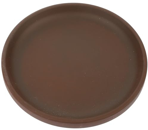 Lurrose Keramik Pflanzuntersetzer Rund 12,5cm Innen Ø Tropfschale Blumentopfuntersetzer Wasserauffangend rutschfest für Zimmer und Terrassenpflanzen