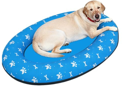 Pool Float for Dogs | Inflatable Puppy Bathtub - Blow Up Puppy Raft,for Pet Parents Animal Lovers Trainers Lake River Beach Vacation Backyard Garden Yard Park Club