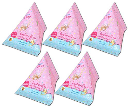 Prinzessin Lillifee Zaubervulkan mit Glitzerstaub Vorteilspack, 5x 60 g