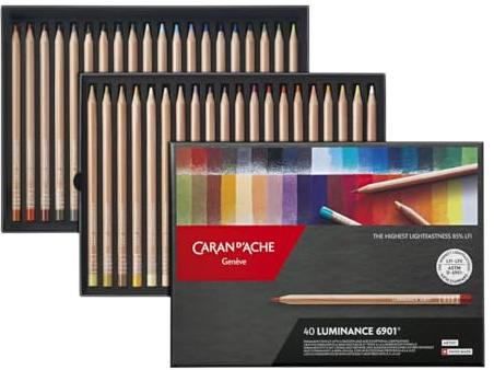 Caran d´Ache 6901.740 Artist Luminance 6901 Set aus 40 Stiften , 40 Stück (1er Pack)