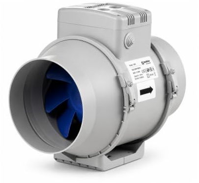 Blauberg Turbo 150mm Mixed Flow In-Line Extractor Fan with Timer
