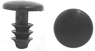 sourcing map 50 Stück Schwarze Plastik-Nieten Mit 5mm Loch Für Auto | 5Mm Lochdurchmesser, Schnelle Befestigung, Für Tür, Kofferraum, Kotflügel, Stoßfänger