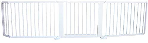Absperrgitter Türschutzgitter Treppenschutzgitter 119 bis 368 cm massiv Weiss (300cm)