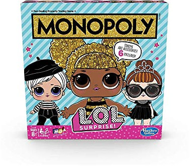 Monopoly Spiel: L.O.L. Überraschung! Edition Brettspiel für Kinder ab 8 Jahren